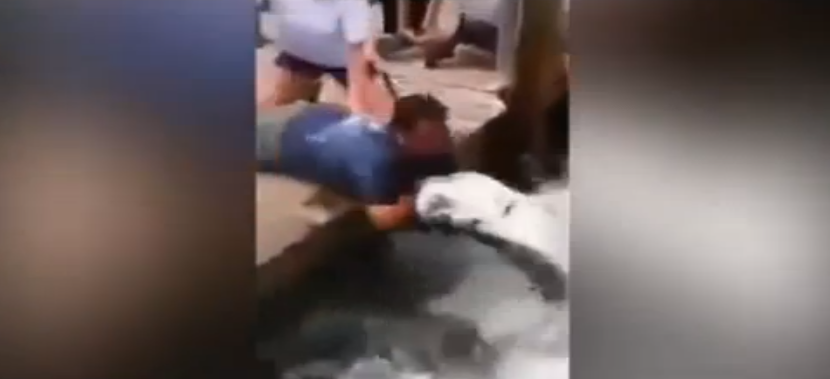 Video, fångad, Man, Fisk, brygga